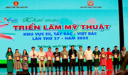 Sắc màu Triển lãm Mỹ thuật khu vực III Tây Bắc - Việt Bắc lần thứ 27 tại Thái Nguyên